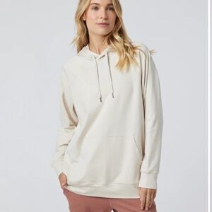 Halo oversized Hoodie Milkweed Heathet